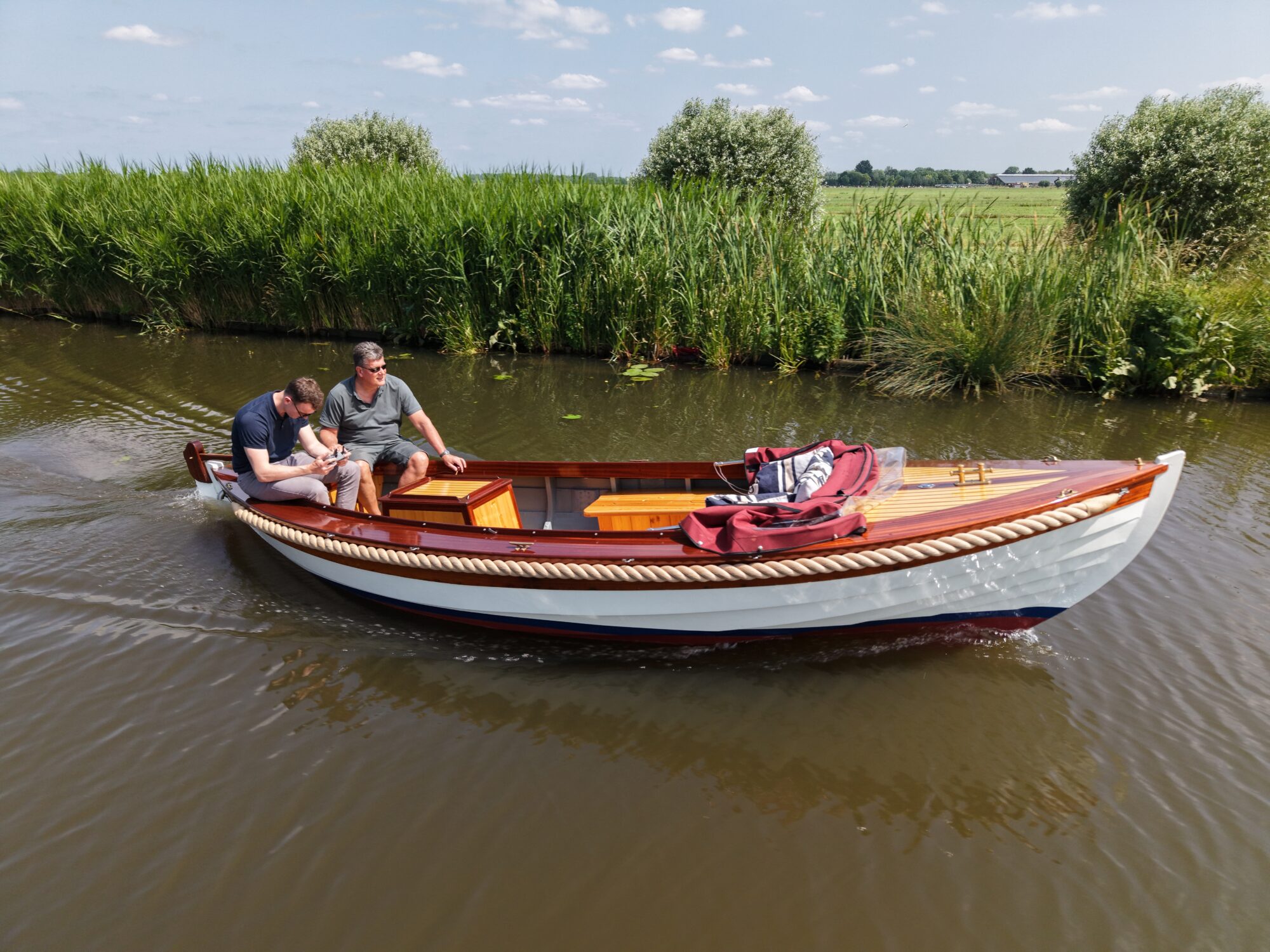 Motorboot Kapitein Klassieke Mahoniehouten Sloep 6.20