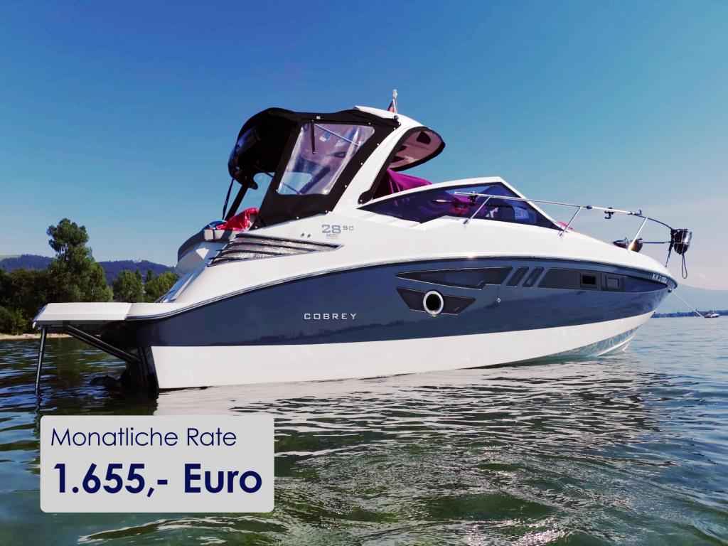 Motorboot Cobrey 28 SC/SCL mit Bodenseezulassung 300 PS