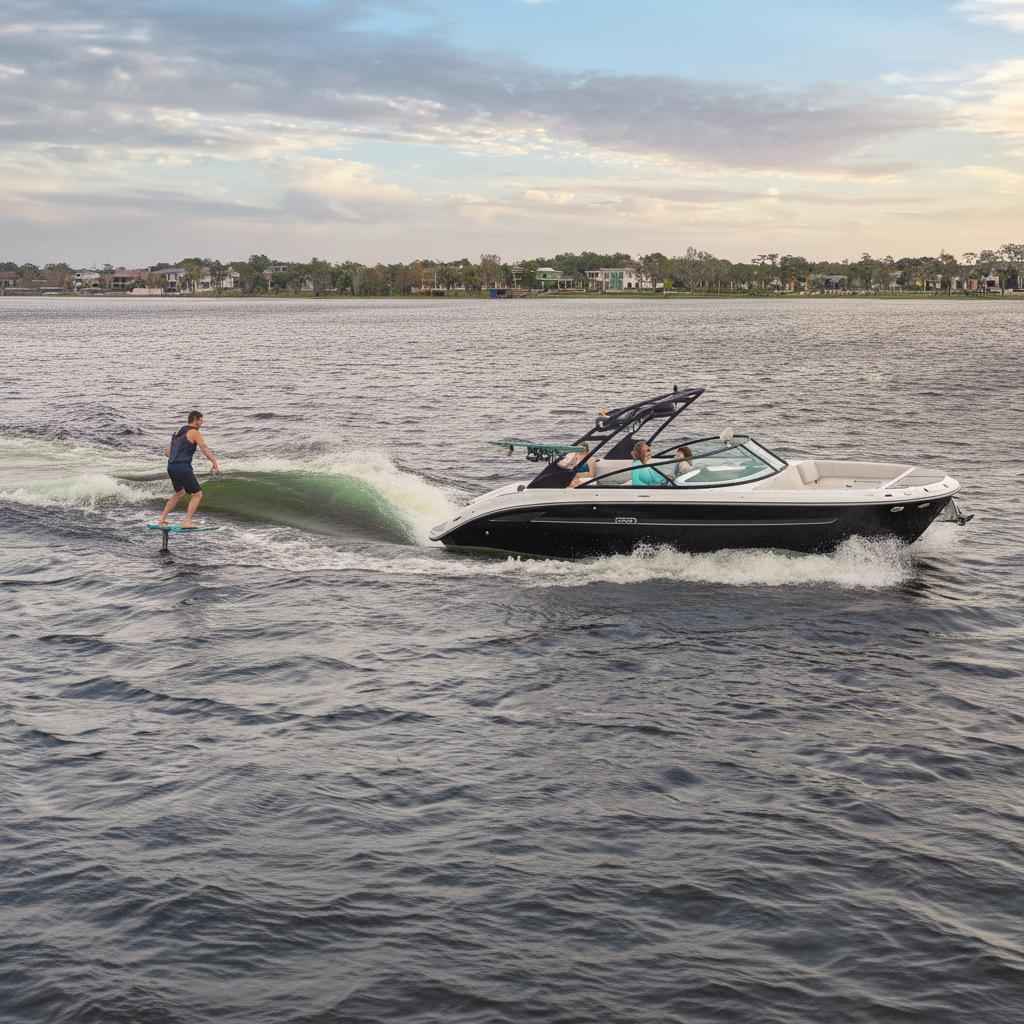 Motorboot Sea Ray SDX 270 SURF EU & Trailer mit LIEGEPLATZ (Vorführboot)